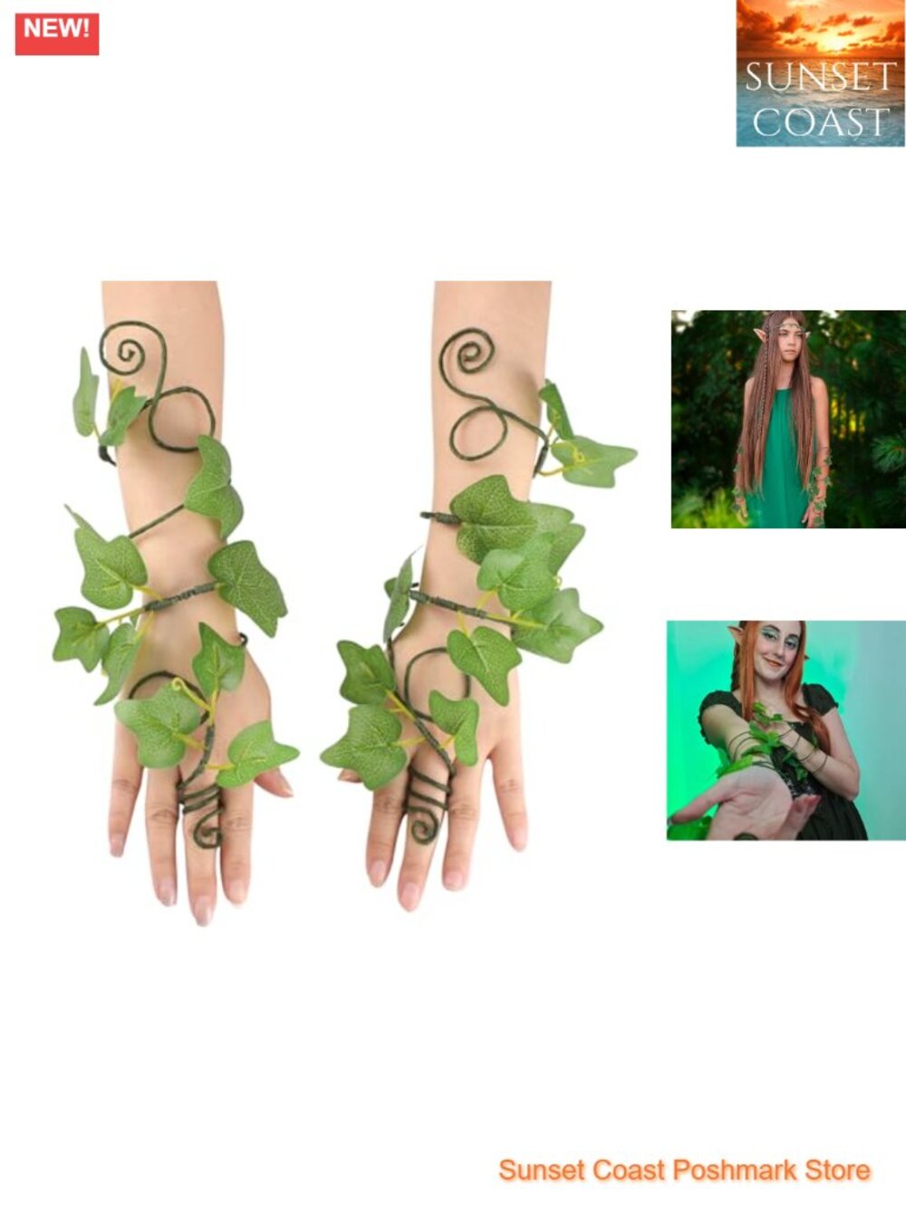 Ivy Arm Wraps 2 PCS Poison Ivy Costume Renaissance Fairy Accessories